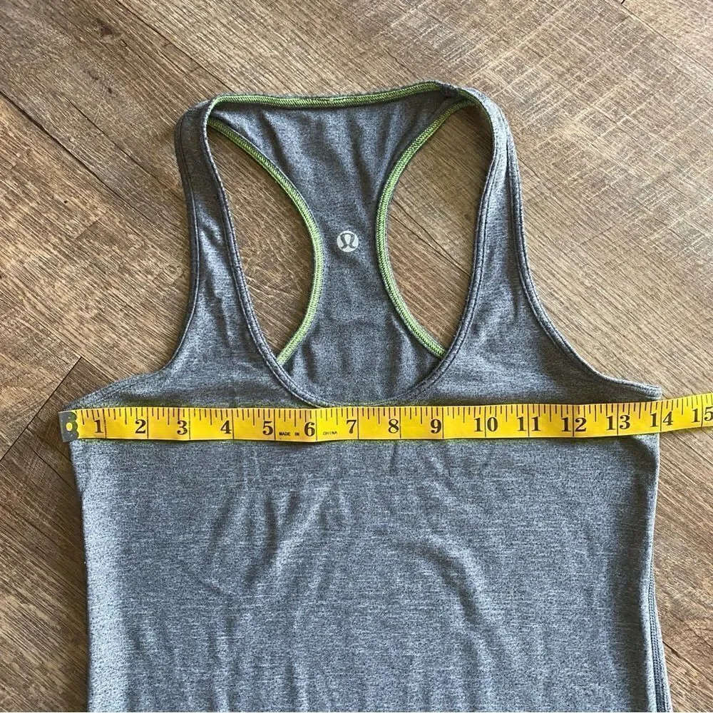 Lululemon Cool Racer Back Tank Top CRB Heather Gray 6
